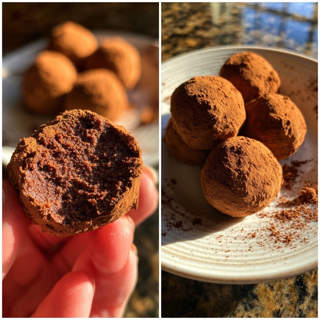 Schokoladentrüffel mit Kakao