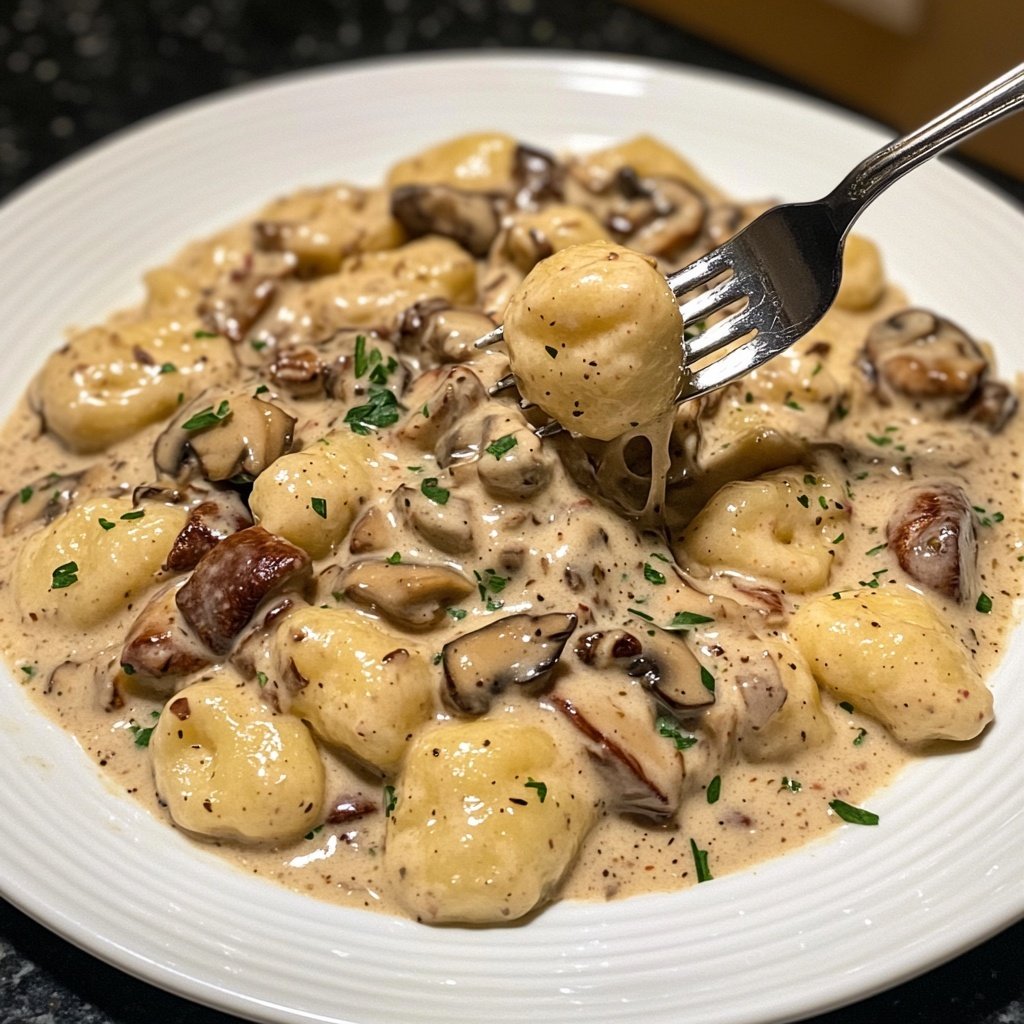 Gnocchi mit Pilzrahm