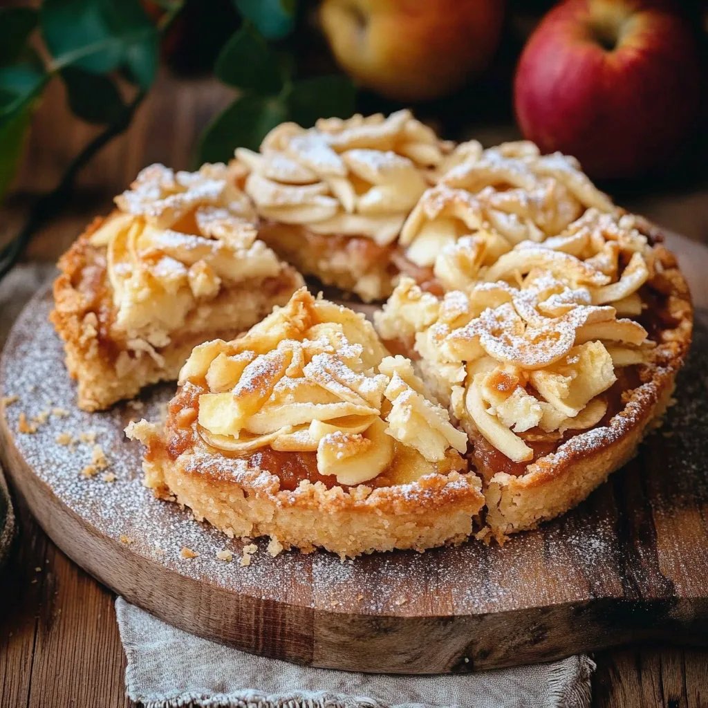 Apfelkuchen mit frischen Äpfeln