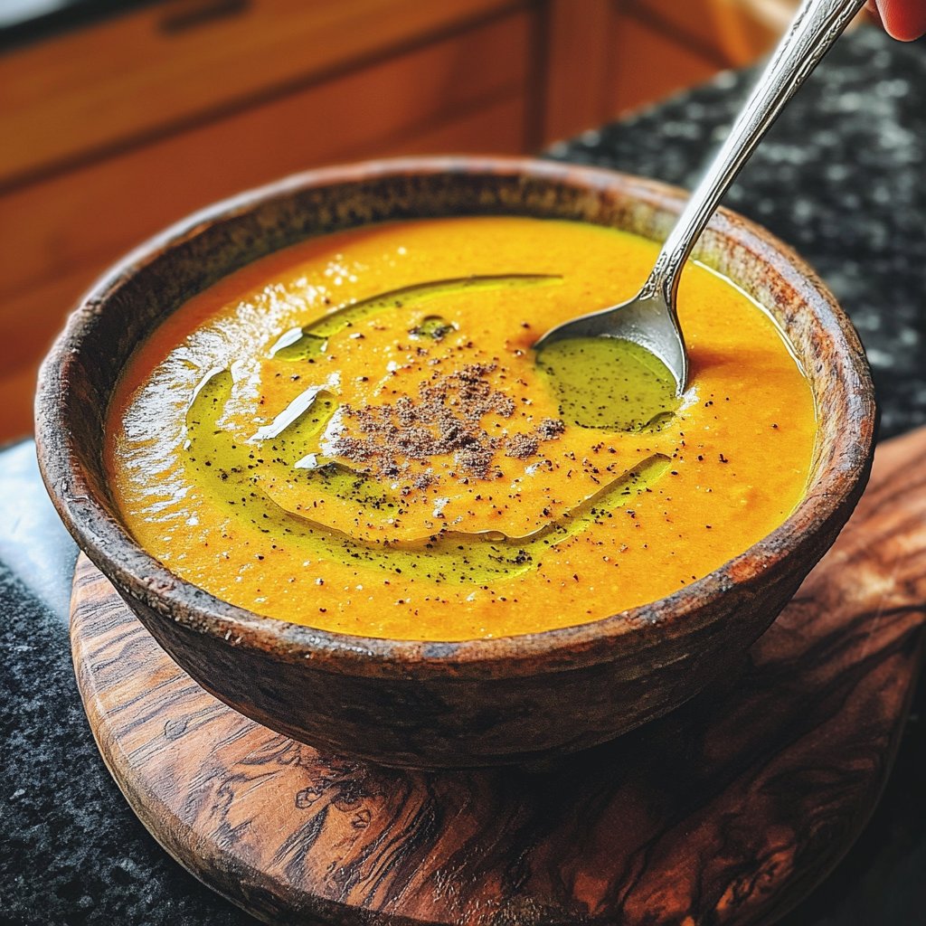 Kürbissuppe mit Kreuzkümmel