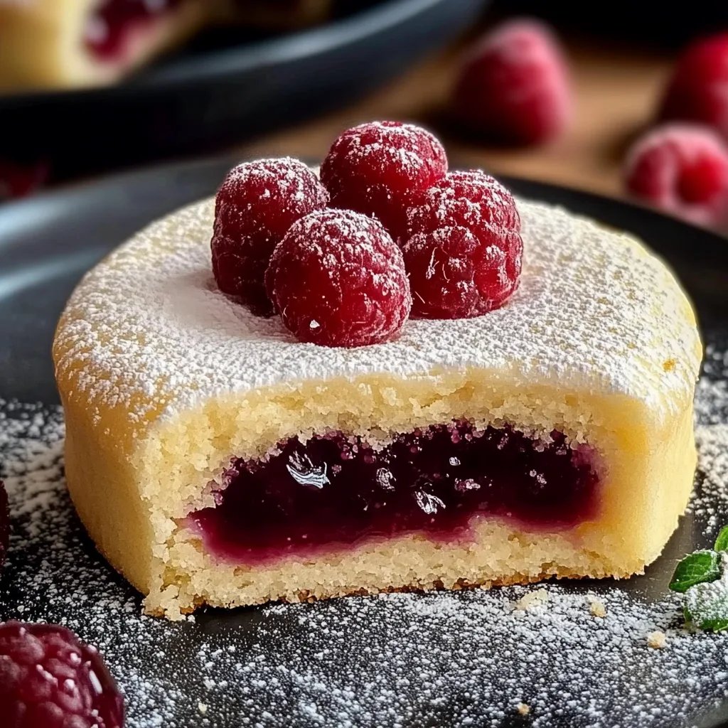 Marzipan Himbeer Plätzchen