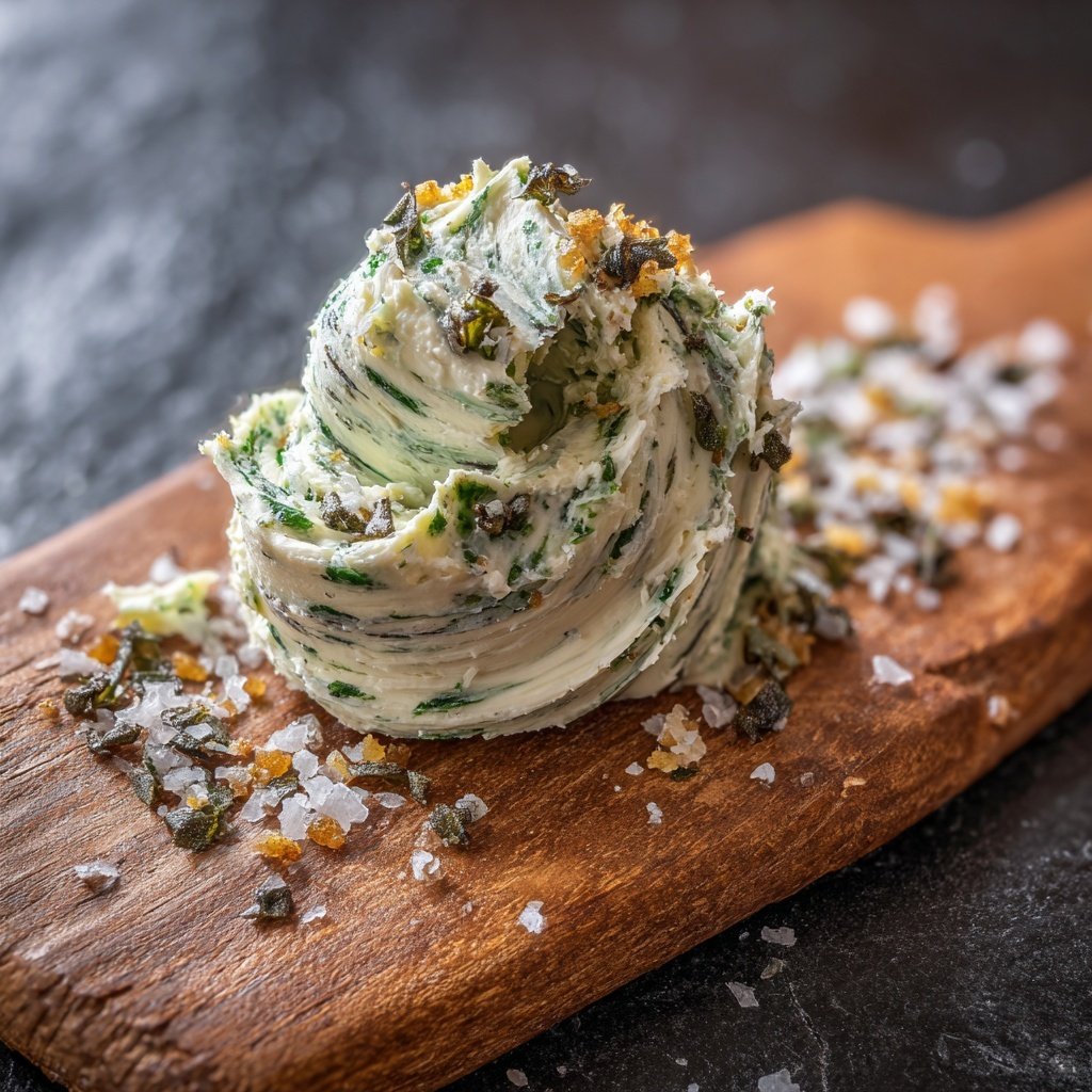 Kräuterbutter Mit Basilikum Und Meersalz