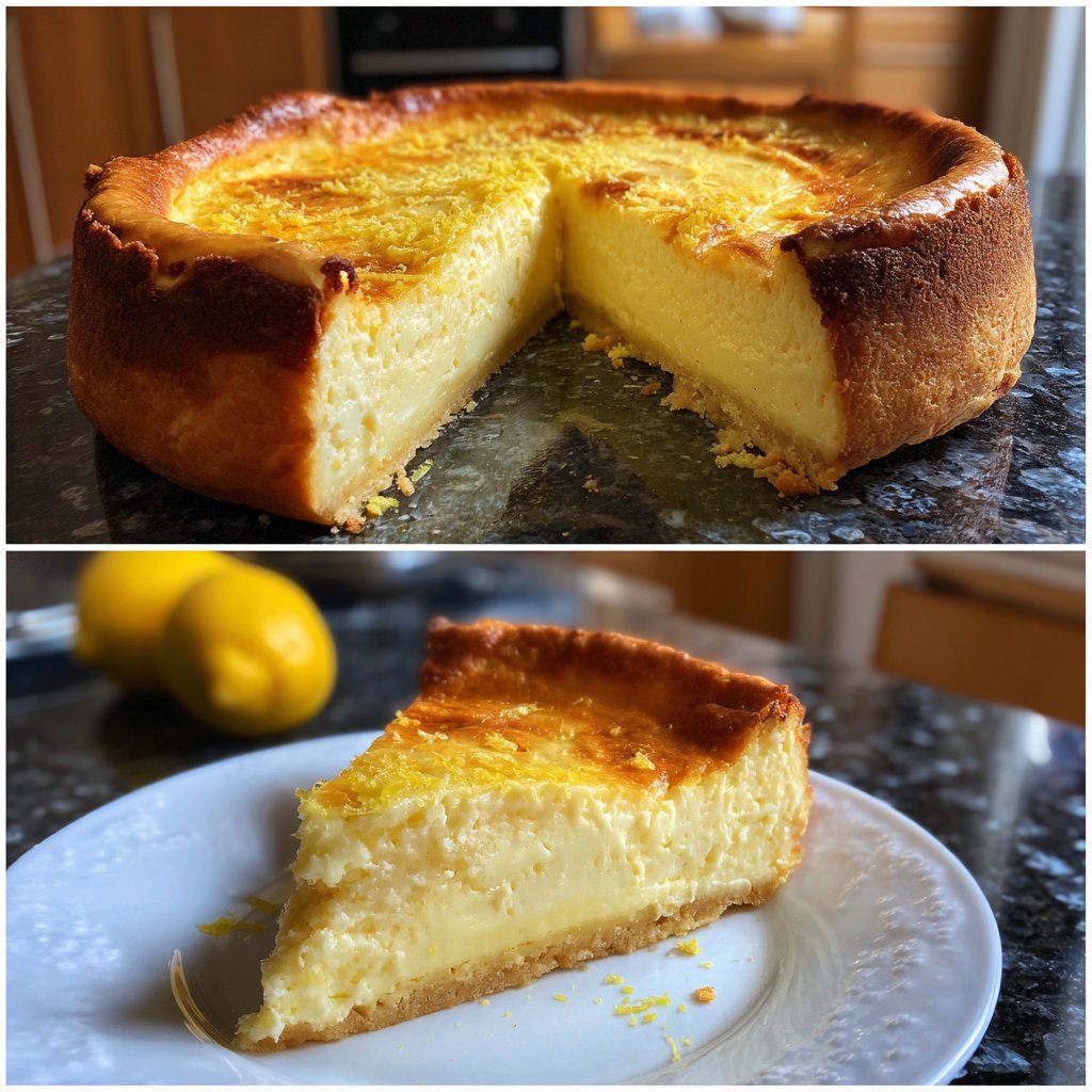 Käsekuchen mit Zitronenschale
