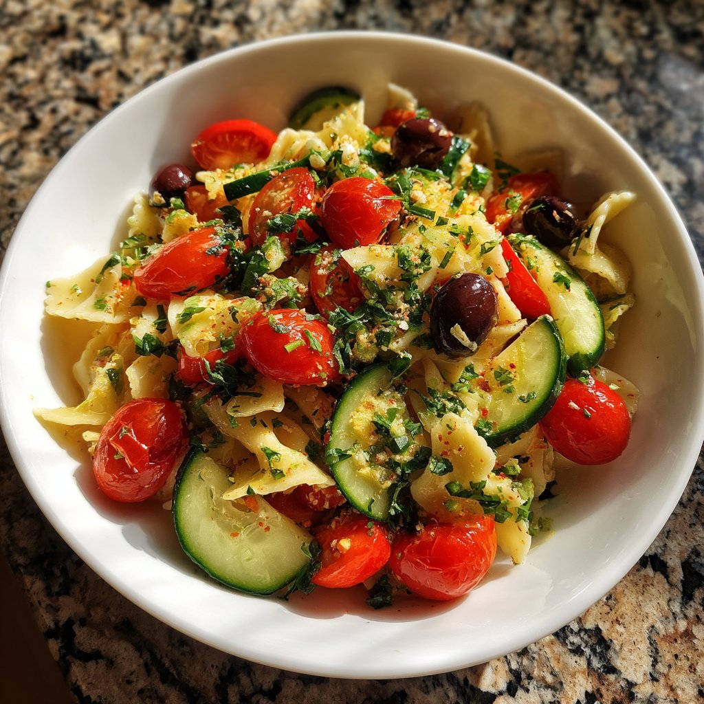 Mediterraner Nudelsalat Gesund