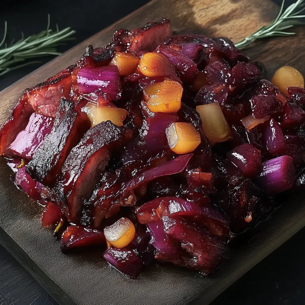 Weihnachtlich marinierter Rotkohl