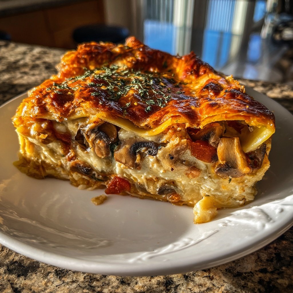 Lasagne mit Pilzen