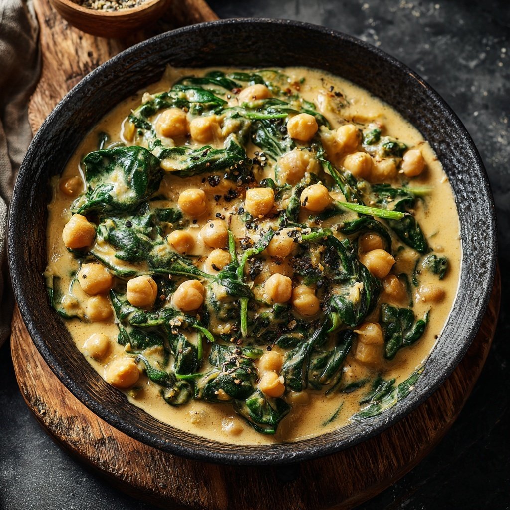 Kichererbsencurry mit Spinat