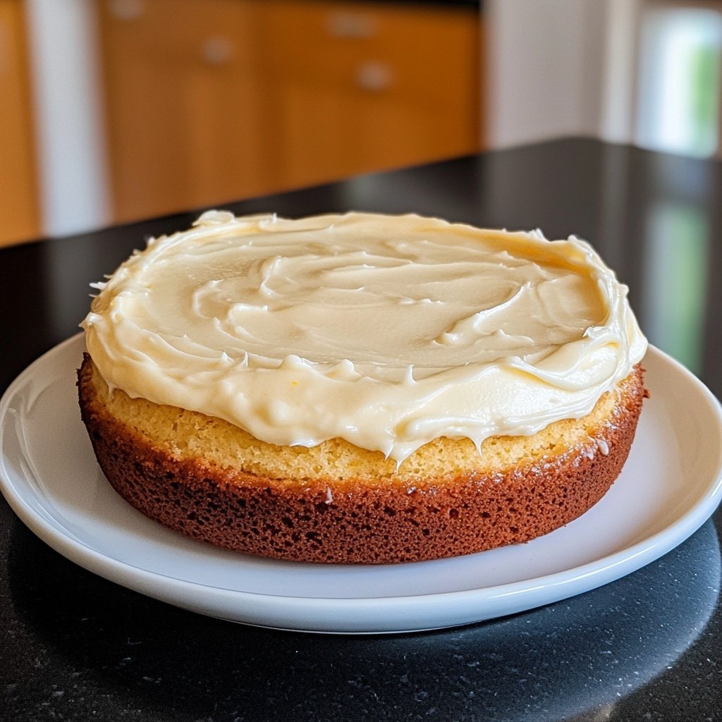 Zitronenkuchen mit Frischkäse Frosting