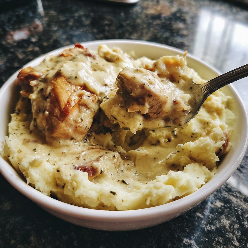 Hausmannskost Cremiges Hähnchen mit Kartoffelpüree