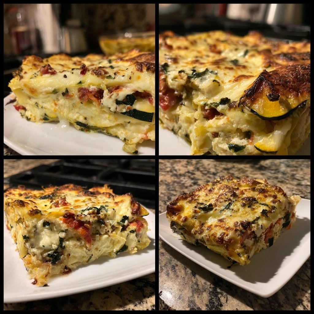 Vegetarische Lasagne mit Gemüse