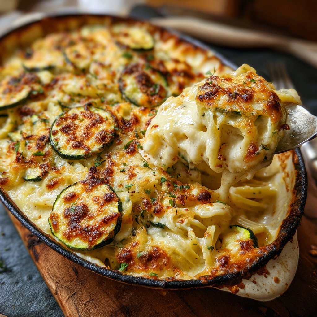 Nudelauflauf mit Zucchini