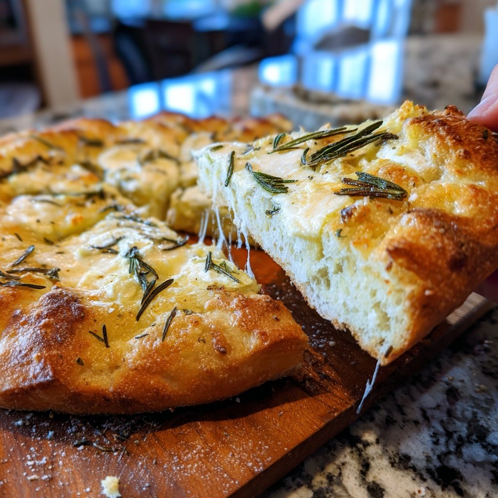 Pizza Bianca mit Rosmarin