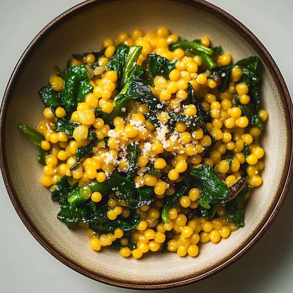 Fregola mit Schwarzkohl und Pecorino {nach Nigel Slater}