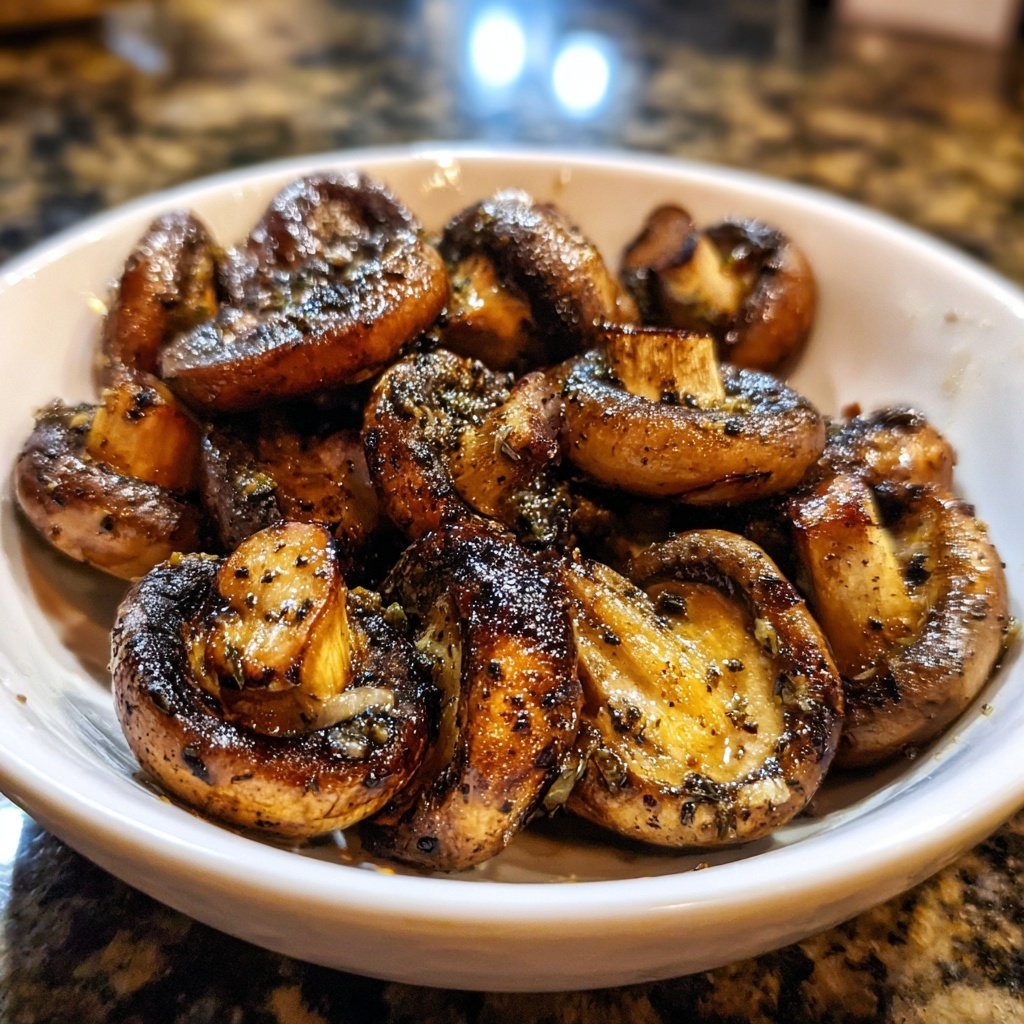 Gegrillte Champignons Mit Knoblauch